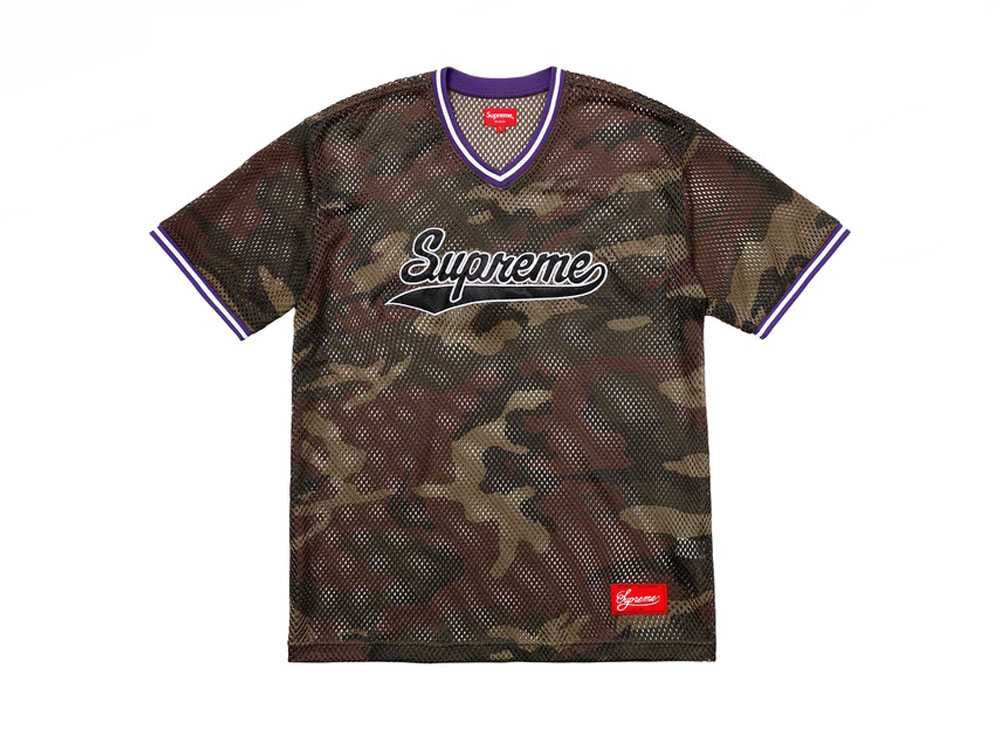 Palace MESH JERSEY WOODLAND CAMO M