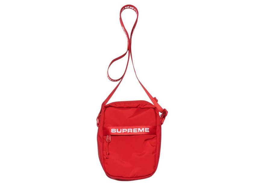 Supreme red shoulder bag sales