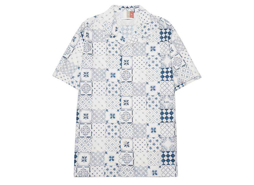 Kith Azulejo Tiles Thompson Camp Collar Shirt