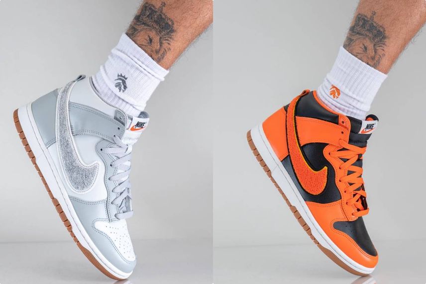 【スニダンで購入可】9/22発売 Nike Dunk High University Chenille Swoosh 2colors 抽選/定価情報