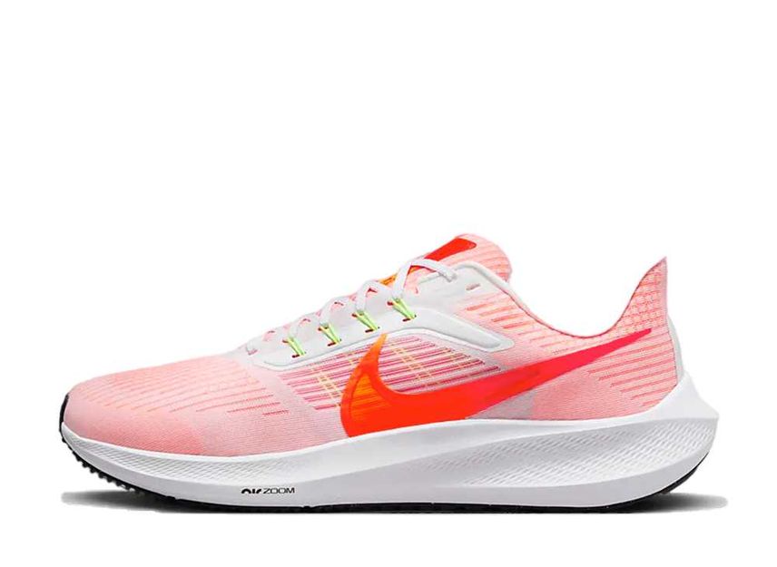 Nike Air Zoom Pegasus 39 White Bright Crimson Black Total Orange