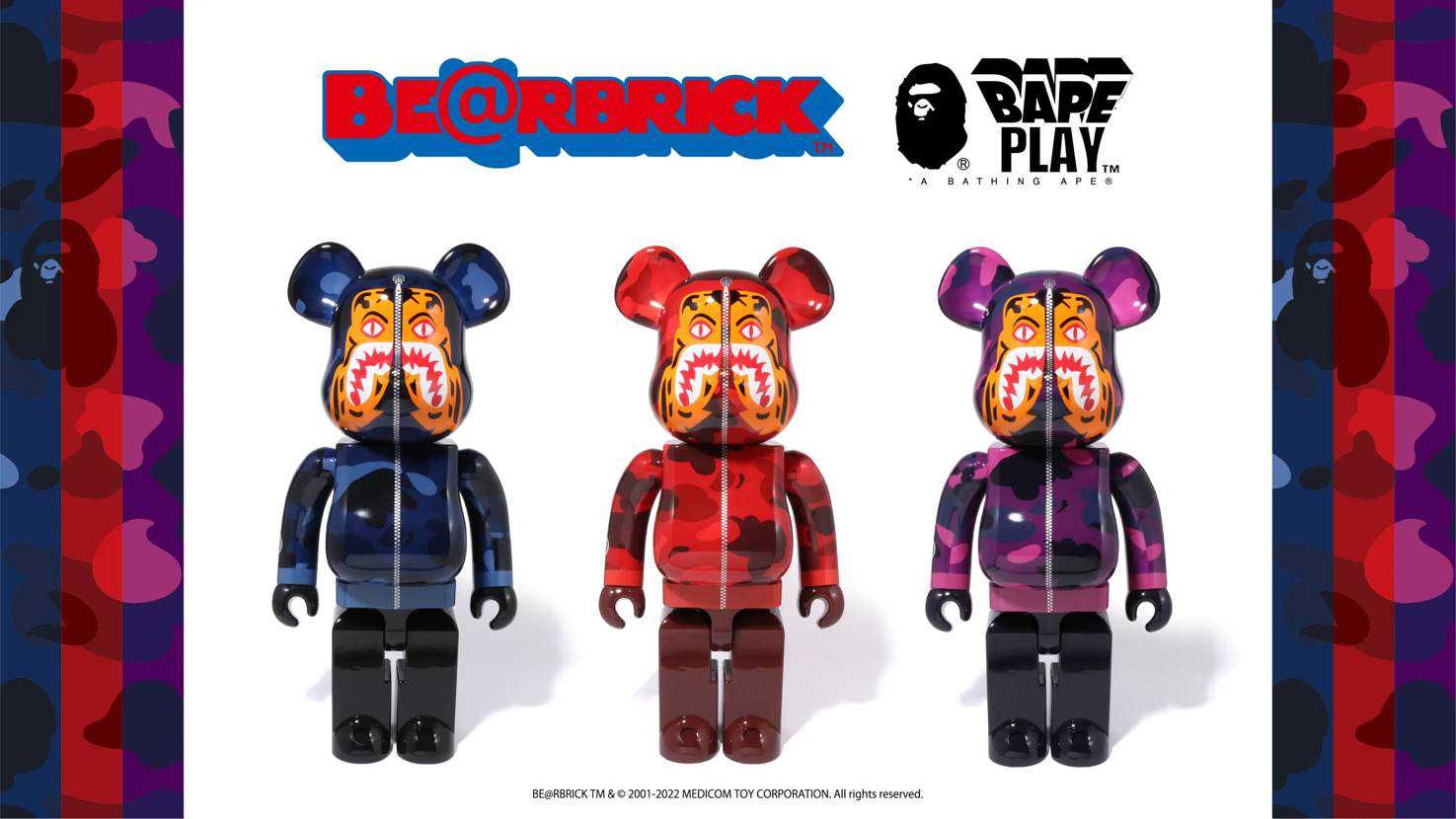 【販売店舗まとめ】10/1発売 BE@RBRICK BAPE®︎ CAMO TIGER 抽選/定価情報