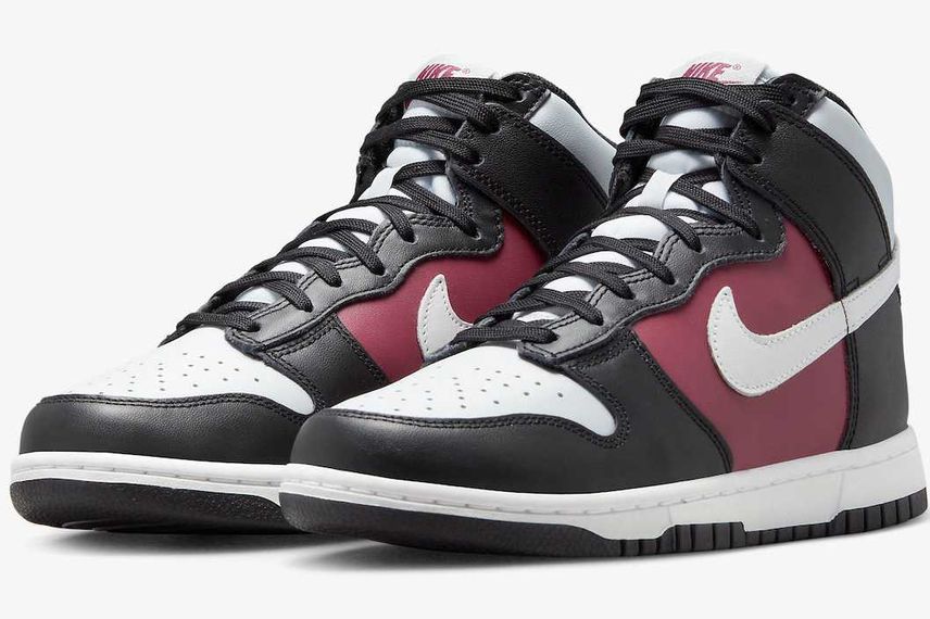 スニダンで購入可|Nike WMNS Dunk High "Black/Maroon/White"|抽選/販売/定価情報