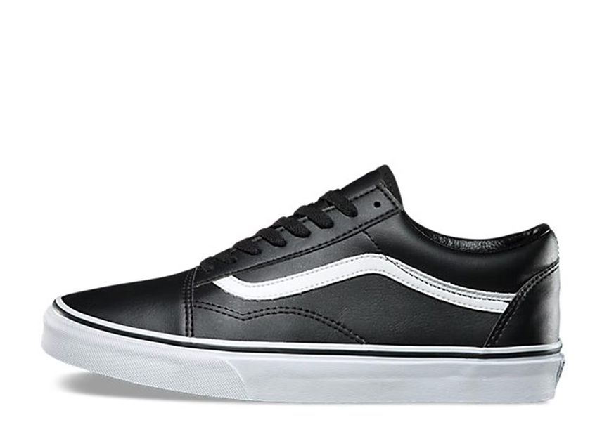 Vans classic tumble old skool white black best sale