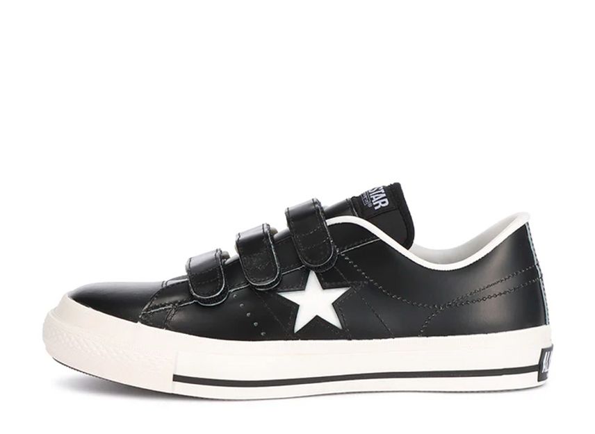 Converse one star black top velcro