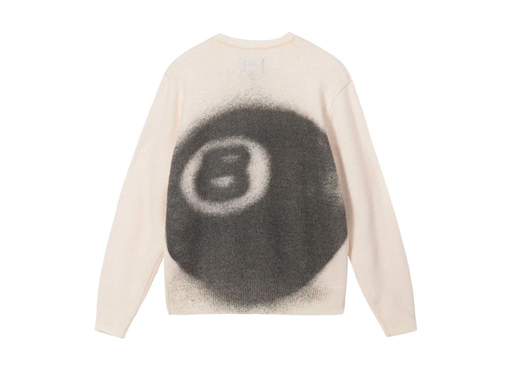 stussy ステューシー8ボールspray sweater ニット約50cm