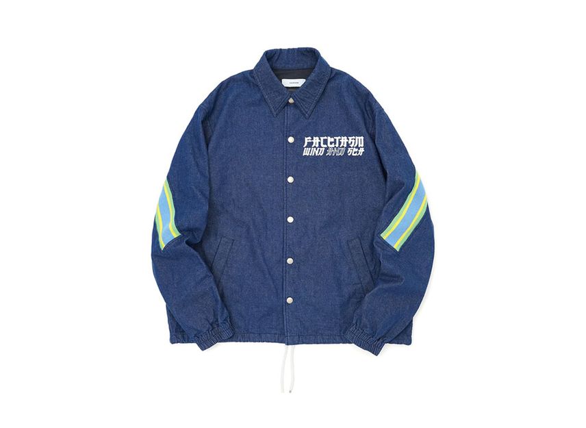 WIND AND SEA FACETASM x WDS Rib Denim Coach Jacket