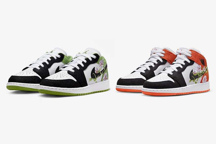 【販売店舗まとめ】11/9発売 Nike GS Air Jordan 1 Low "Floral Embroidery" 2types 抽選/定価情報