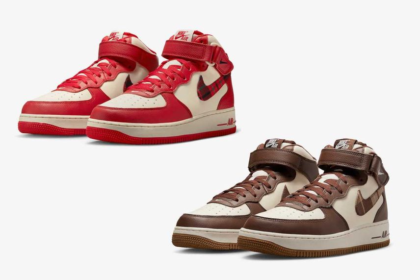 2/22発売|Nike Air Force 1 Mid "Plaid" 2colors|抽選/販売/定価情報