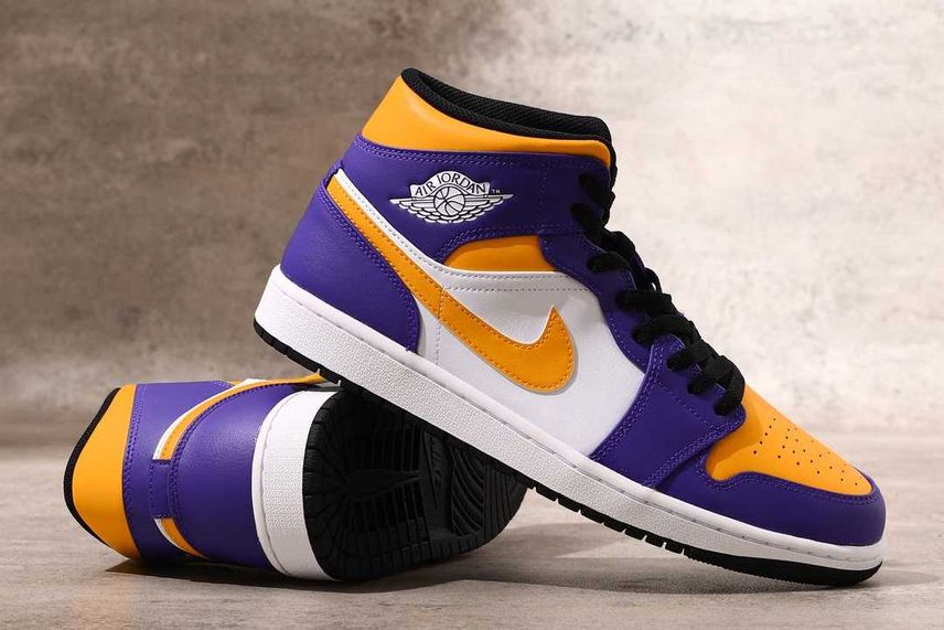 NIKE エア ジョーダン 1 MID 【LAKERS】 Nike Air Jordan 1 Mid
