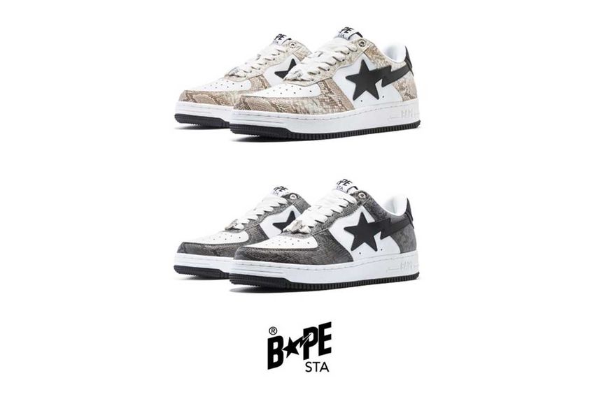 【スニダンで購入可】11/4発売 BAPE STA "Snakeskin" 2colors 抽選/定価/販売店舗まとめ