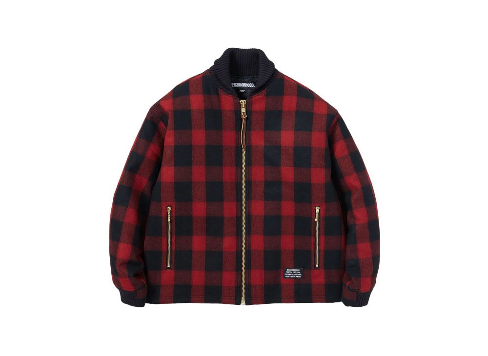 NEIGHBORHOOD バッファローチェック CPOジャケット KAJA WOOL BUFFALO