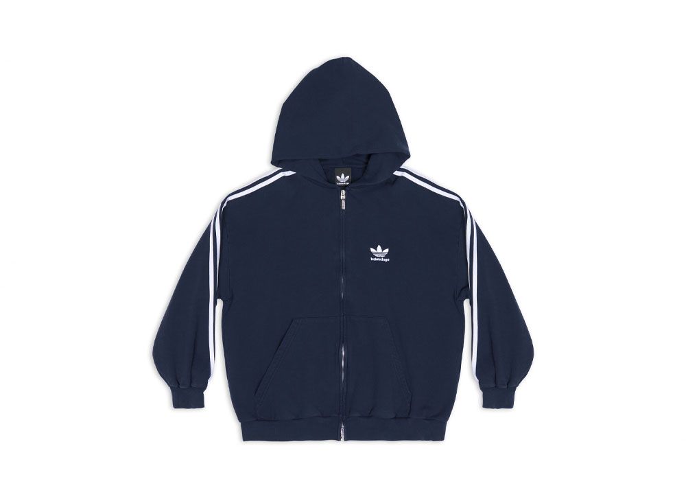 adidas BALENCIAGA Zip-Up Hoodie Small Fit adidas BALENCIAGA Zip-Up Hoodie Small Fit