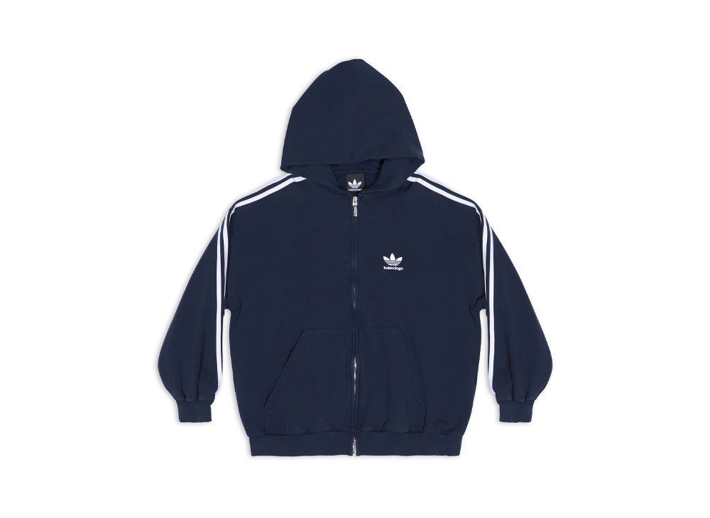 adidas BALENCIAGA Zip-Up Hoodie Small Fit 