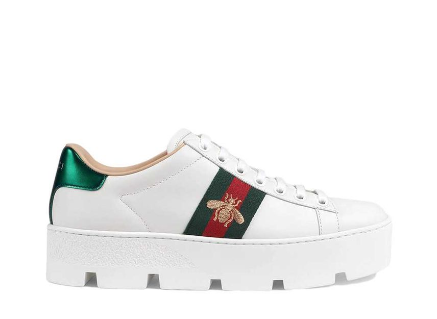 GUCCI WMNS Ace Embroidered Platform Sneaker
