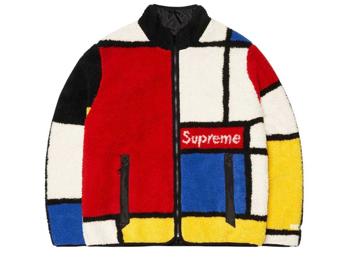 Supreme Reversible Colorblocked Fleece Jacket 