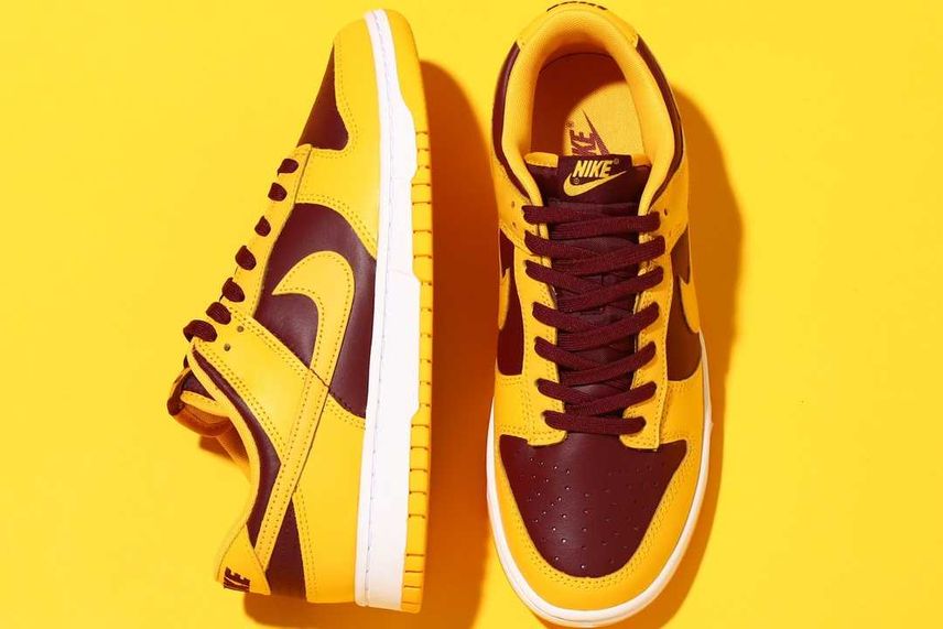 スニダンで購入可|11/22・11/24・11/28発売|Nike Dunk Low Retro "University Gold and Deep Maroon"|抽選/販売/定価情報