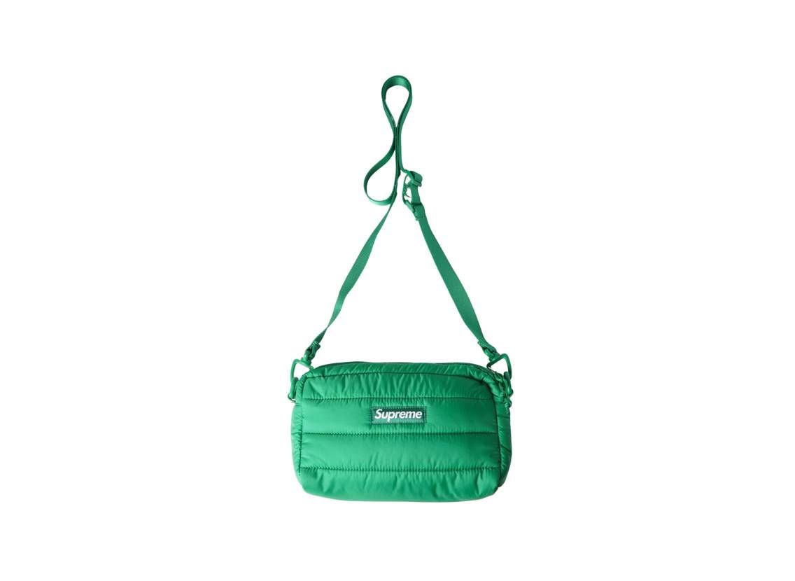 supreme puffer side bag green ショルダー グリーン