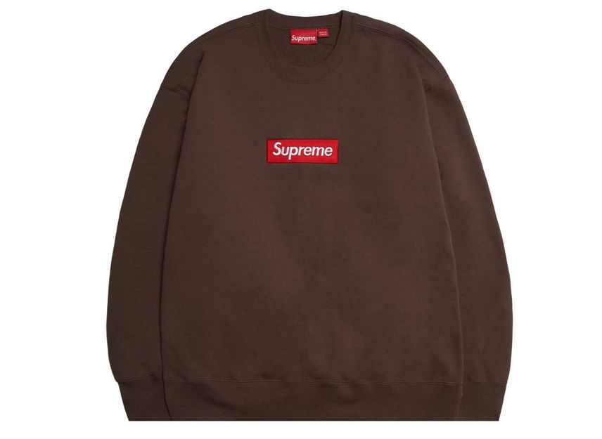 Supreme box logo sales brown