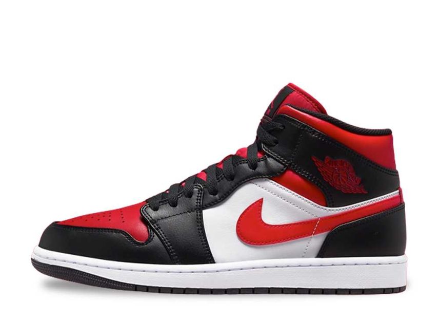 ☆NIKE AIR JORDAN1 MID BLK/GYMRED 26.5cm - スニーカー