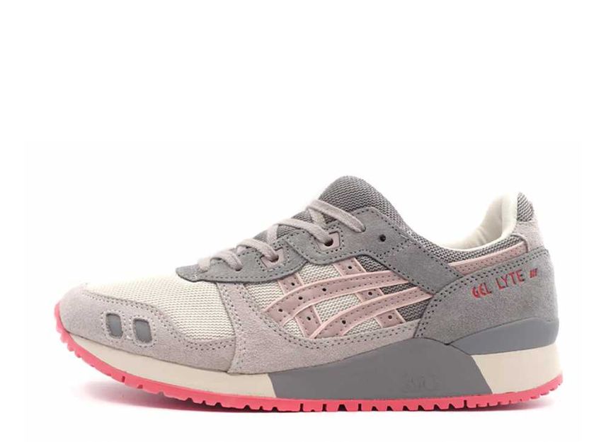 Asics gel lyte iii grey best sale pink