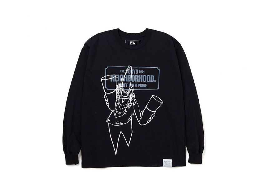 NEIGHBORHOOD x Futura Laboratories Homespray FL-007 Crewneck LS