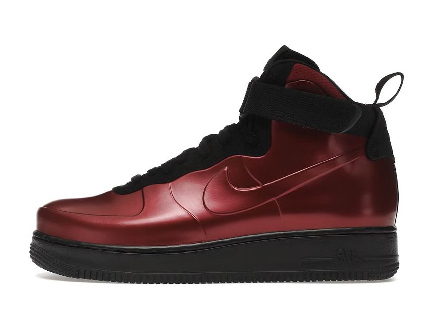 Air force 1 high foamposite red black outlet