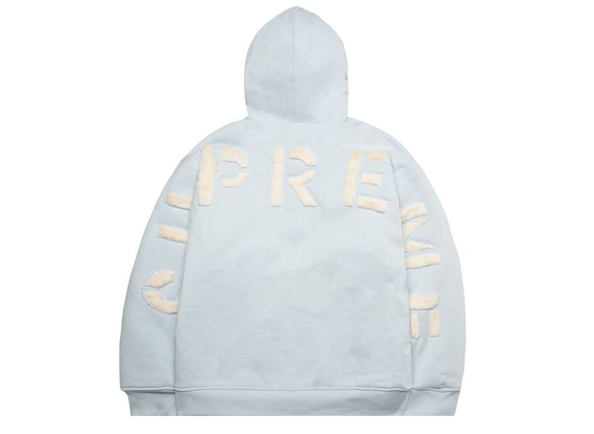 Supreme light 2025 blue hoodie