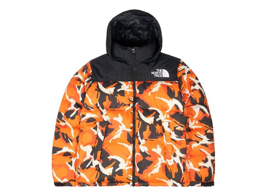 Supreme the north face nuptse deals orange