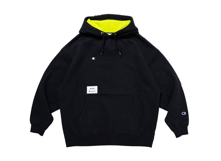 WTAPS ACADEMY HOODED CHAMPION BLACK WTAPS ACADEMY HOODED CHAMPION BLACK