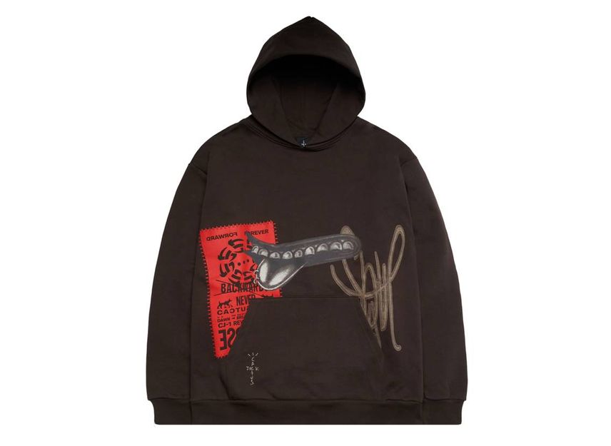 Brown travis top scott hoodie