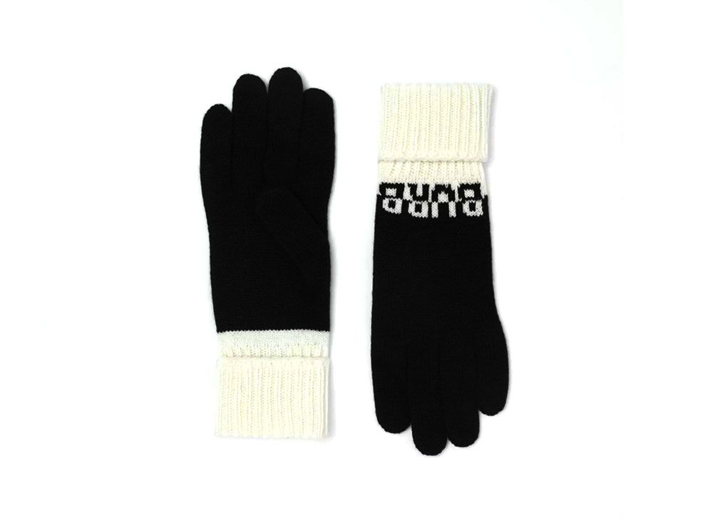 新品Burberryバーバリーglove カシミヤグローブ 手袋 ツートン ロゴ