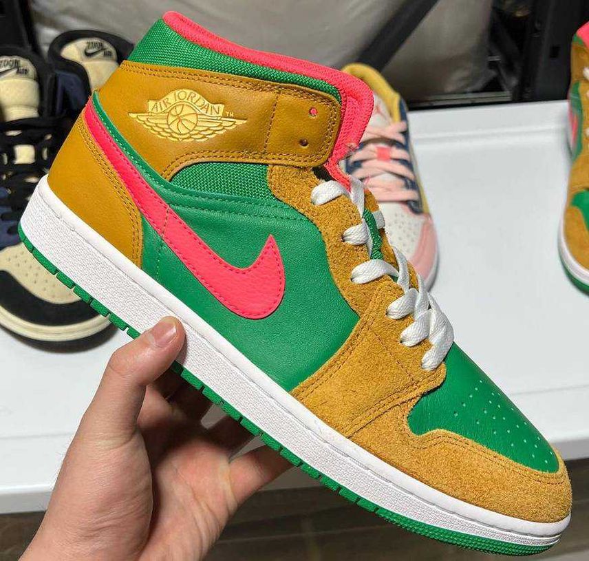 5/22発売|Nike Air Jordan 1 Mid "Wheat and Water Melon"|抽選/販売/定価情報