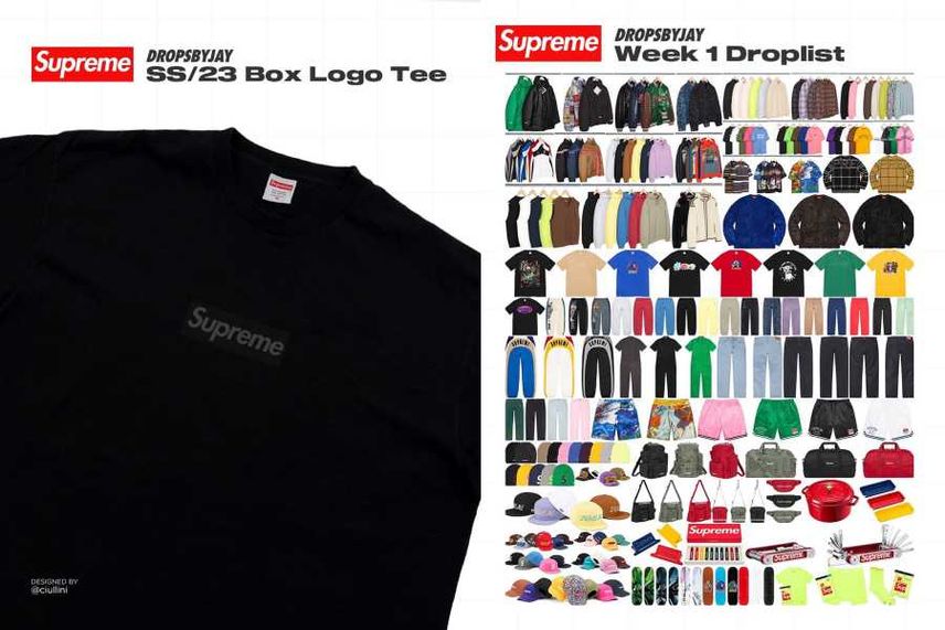2/18発売|Supreme 23SS Week1 立ち上げ|抽選/販売/定価情報