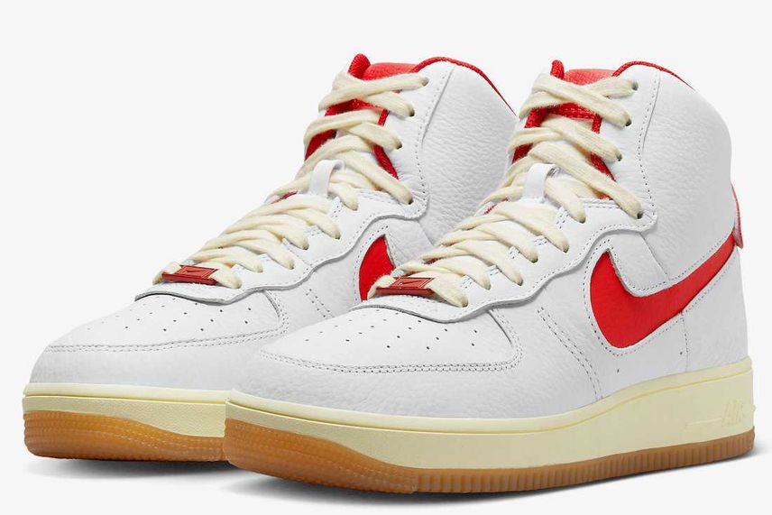最新リーク|Nike WMNS Air Force 1 High Sculpt "White/Red"|抽選/販売/定価情報