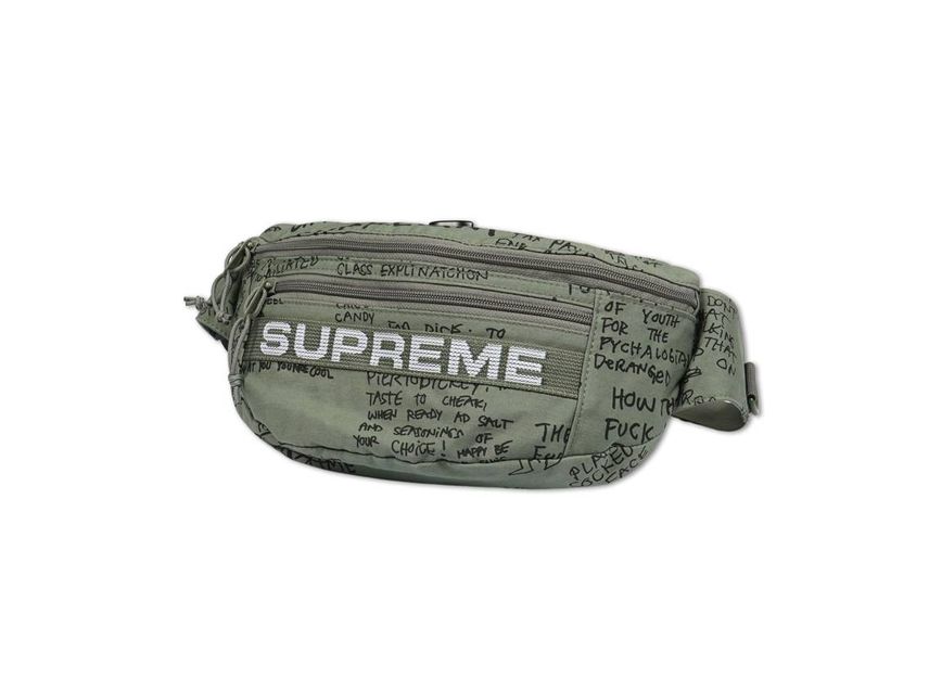 Supreme field waist bag olive gonz