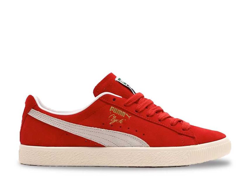 Puma clyde sales shoes red