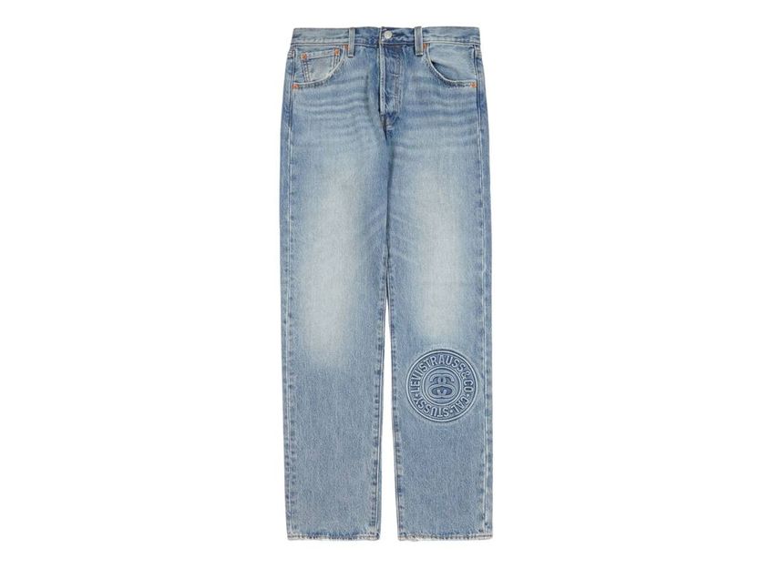 Stussy x Levi's Dyed Jacquard JeansBlack