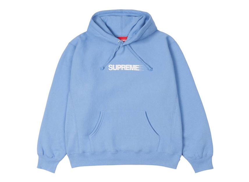 Blue hot sale supreme sweatshirt