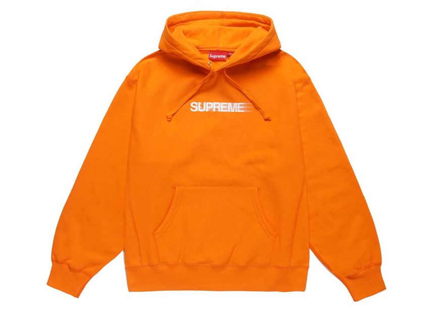 Orange sales hoodie supreme