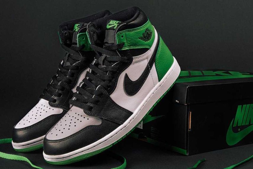 Nike Air Jordan 1 Retro High OG Celtics/Black and Lucky Green