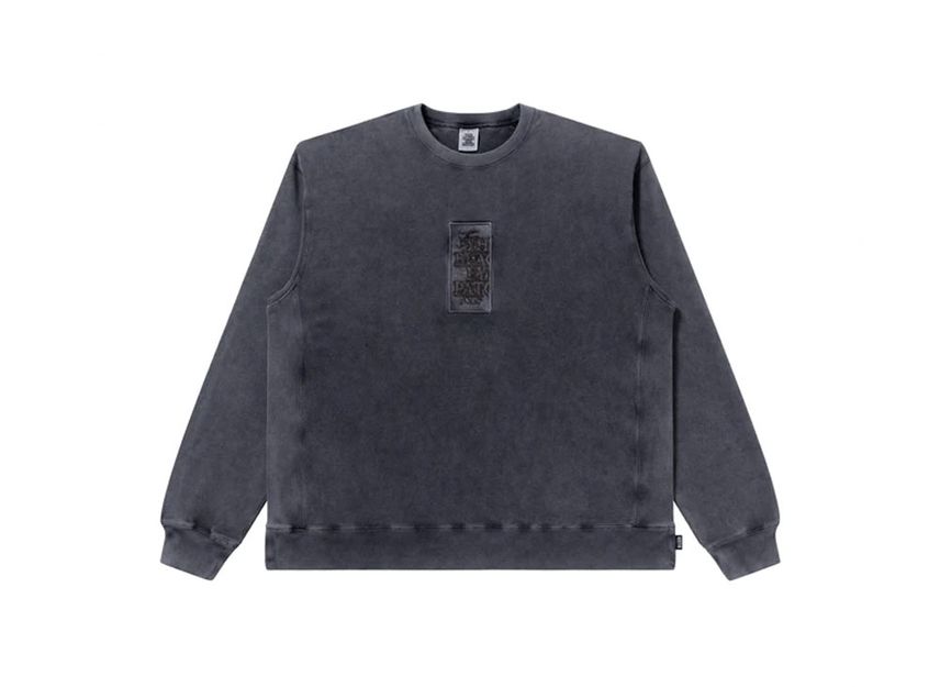 Black Eye Patch Handle With Care Pigment Dyed Crew Sweat