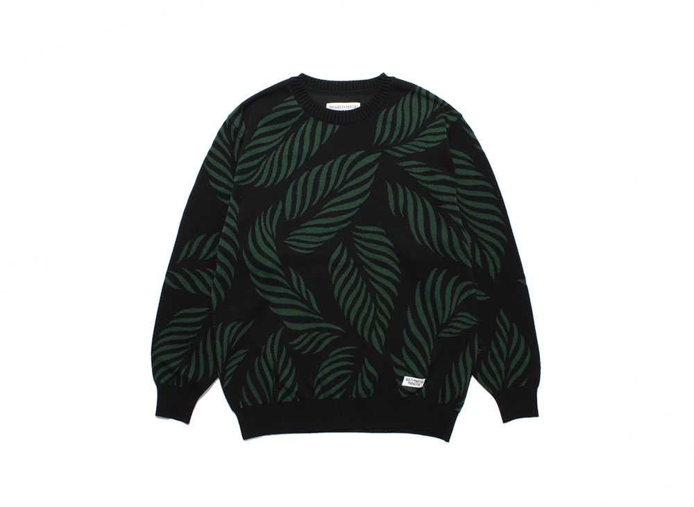 WACKO MARIA Leaf Jacquard Sweater 