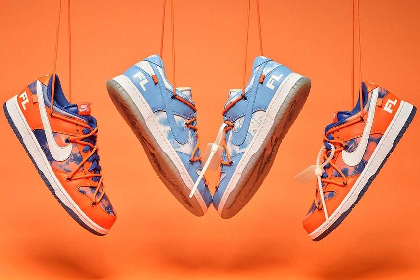 海外4/5〜4/14オークション|Off-White × FUTURA × Nike Dunk Low 2colors|抽選/販売/定価情報