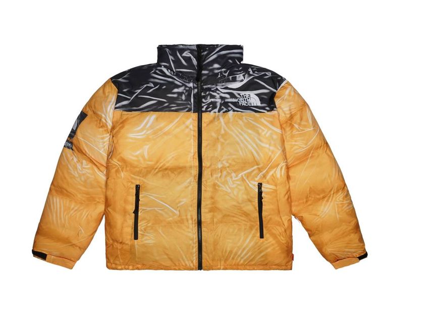 Supreme x the 2025 north face yellow jacket