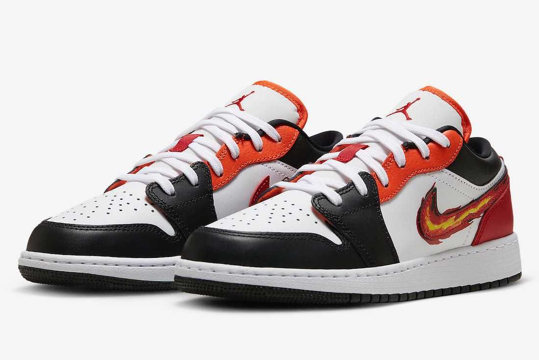 最新リーク|Nike GS Air Jordan 1 Low "Flaming Swoosh"|抽選/販売/定価情報