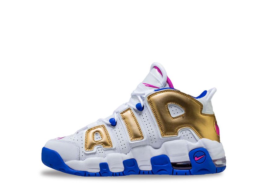 Nike air more 2025 uptempo white and blue