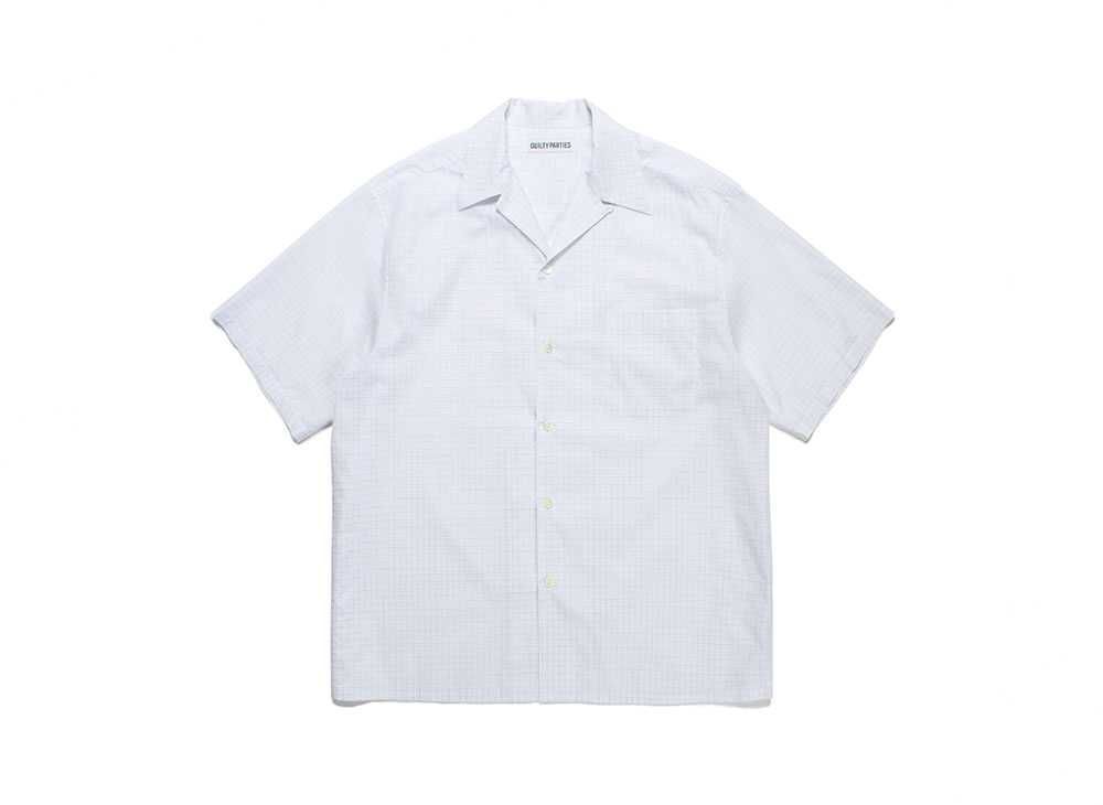 WACKO MARIA TESSITURA MONTI / Check Open Collar Shirt 