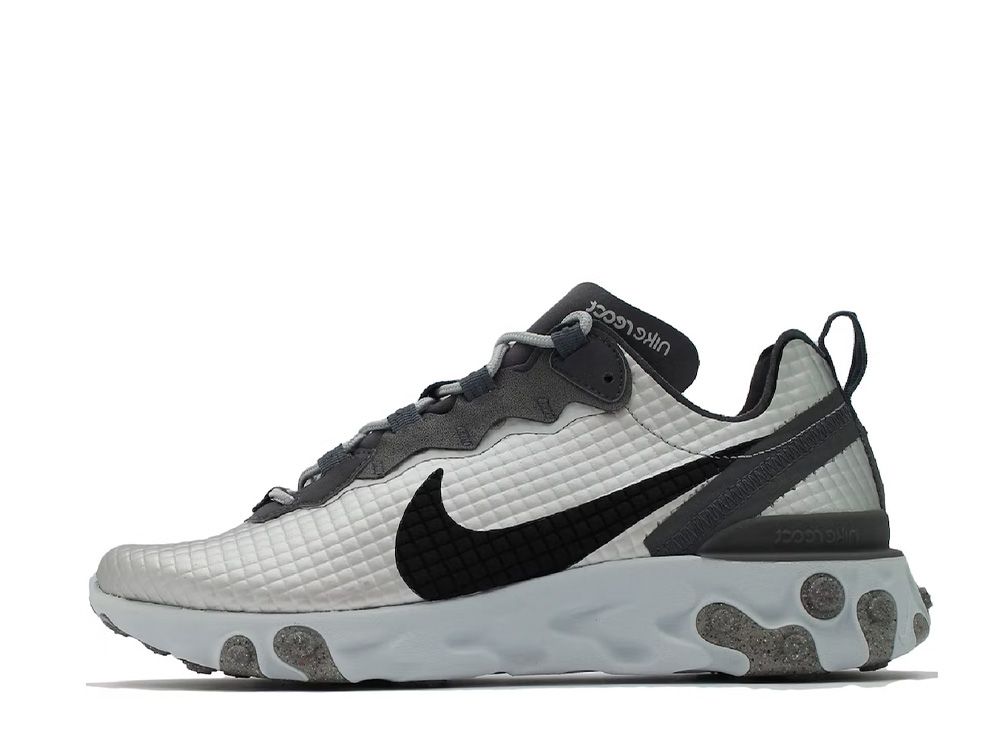 Nike React Element 55 Quilted "Grid White"