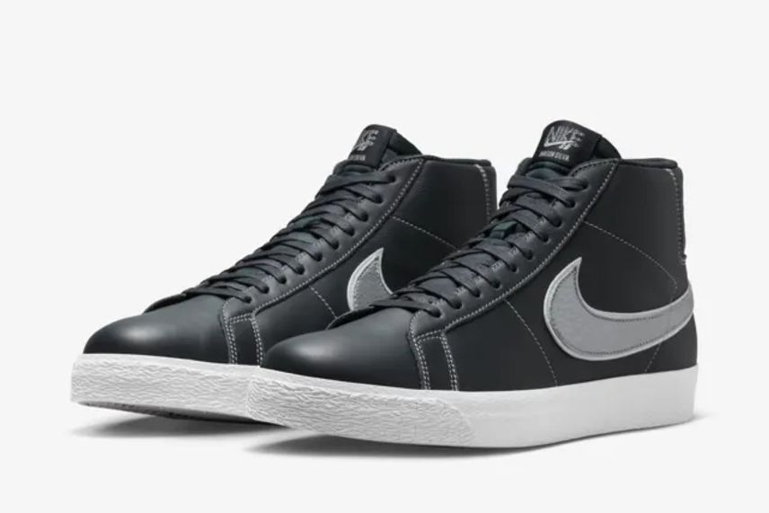 4/28発売|Mason Silva × Nike SB Zoom Blazer Mid "Dark Obsidian and Metallic Silver"|抽選/販売/定価情報